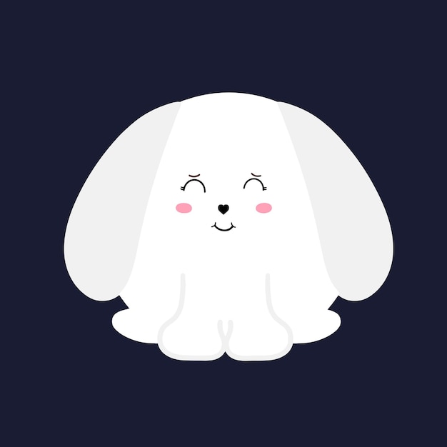 Vector 2023 is the year of the rabbit cute christmas bunny