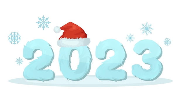 2023 jaar van het konijn met kerstmuts