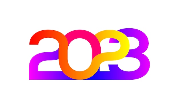 2023 kleurrijke vector