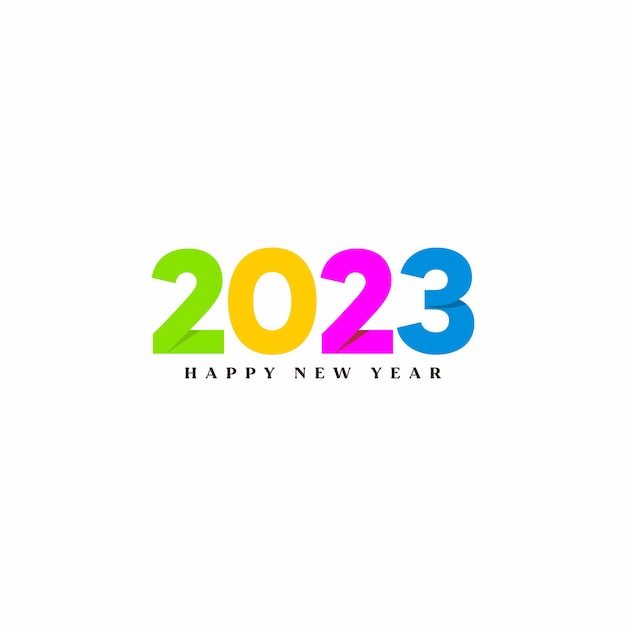 2023 logo number vector template