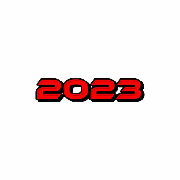 2023 logo nummer vector sjabloon