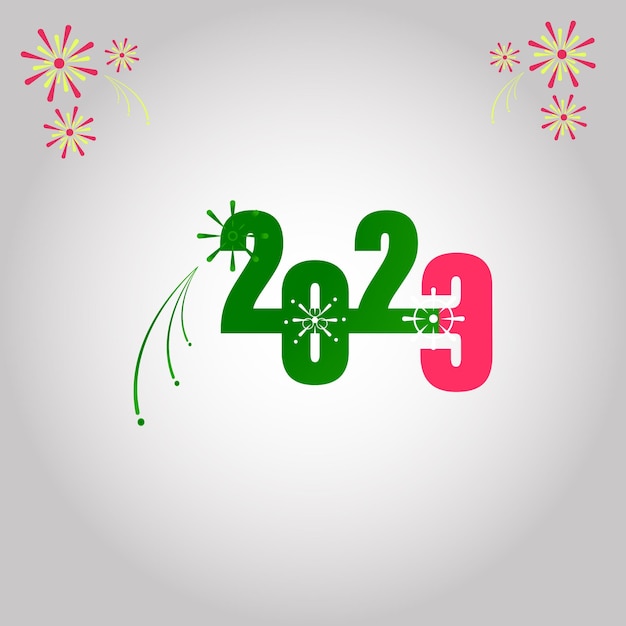 2023 logo vector illustration design