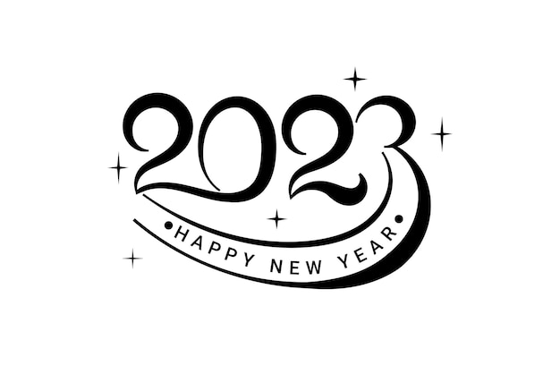 2023 logo with calligraphy black color