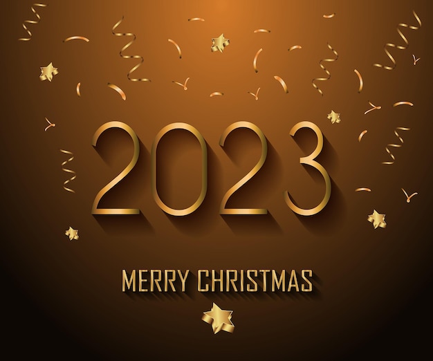 2023 メリー クリスマスの背景