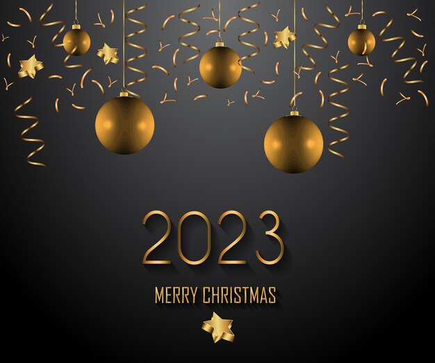 2023 メリー クリスマスの背景