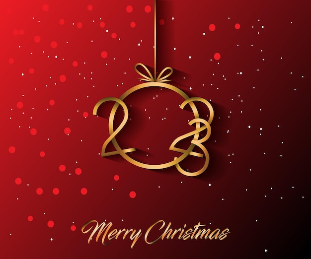 Vector 2023 merry christmas background