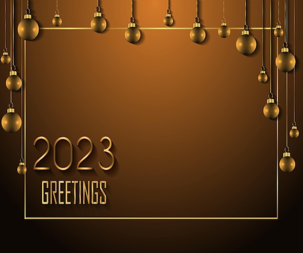 Vettore 2023 buon natale e capodanno sfondo per i tuoi inviti stagionali, poster festivi