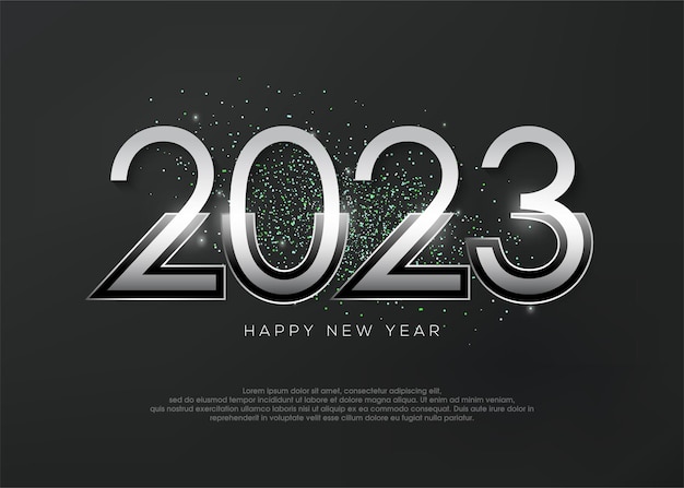 2023 modern background for new year celebration