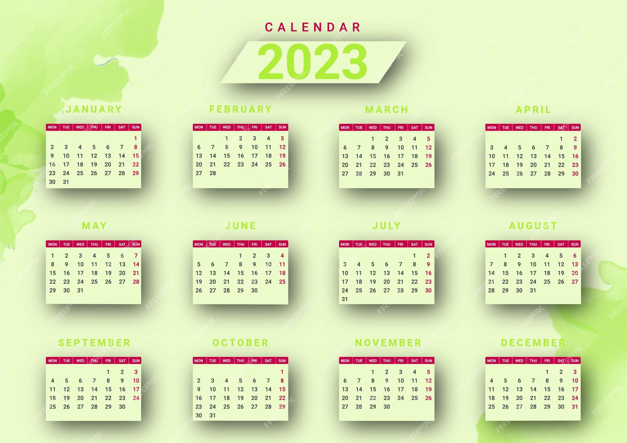 premium-vector-2023-new-year-calendar-template-design