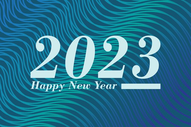 抽象的な背景を持つ 2023 年新年デザイン