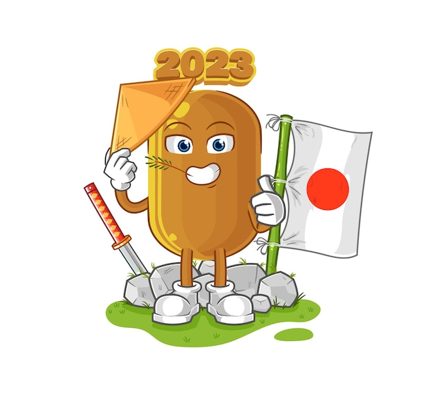 2023 new year japanese vector cartoon character