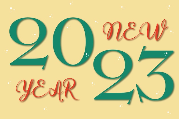 2023 new year poster