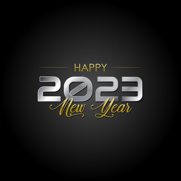 Дизайн названия нового года 2023