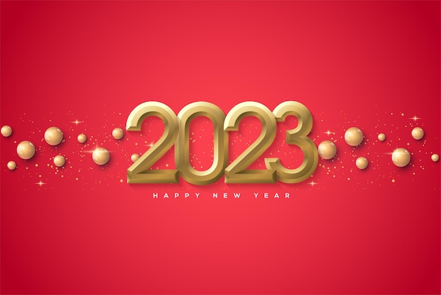 새해 인사를위한 2023 번호