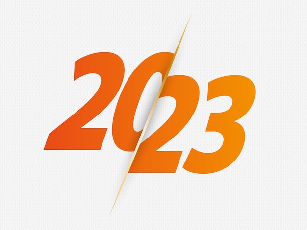 2023 teken voor het nieuwe jaar