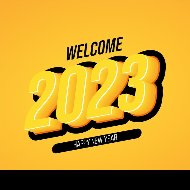 2023 text effect typography is suitable for greeting cards celebrating the new year