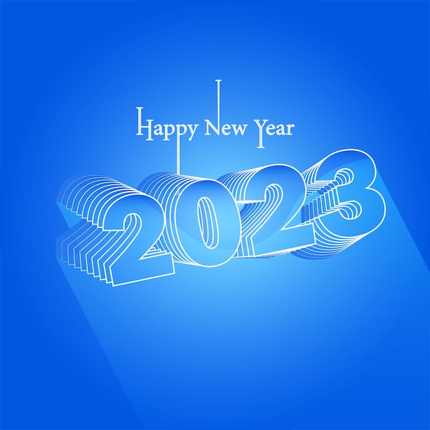 2023 text glossy 3d effect  illustration design