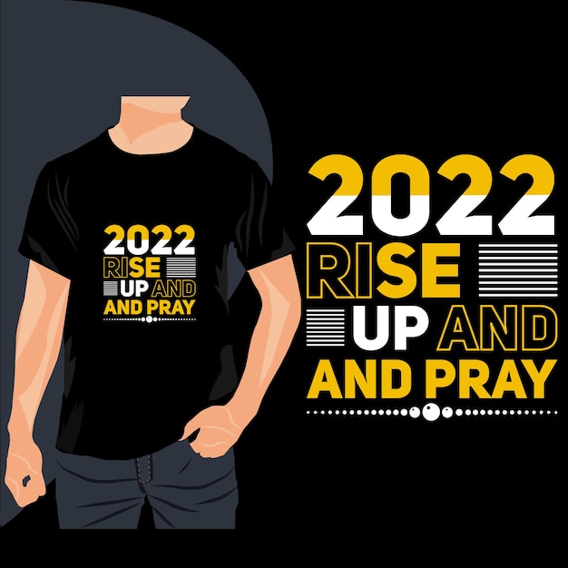 2023 tshirt 디자인 일어나 기도하고 자랑스러운 아빠 타이포그래피