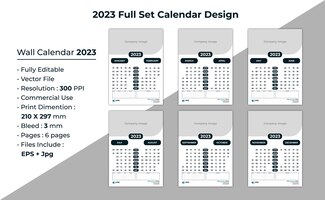2023 volledig kalenderontwerp