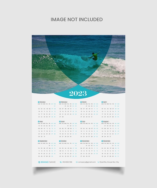 2023 Wall Calendar Design