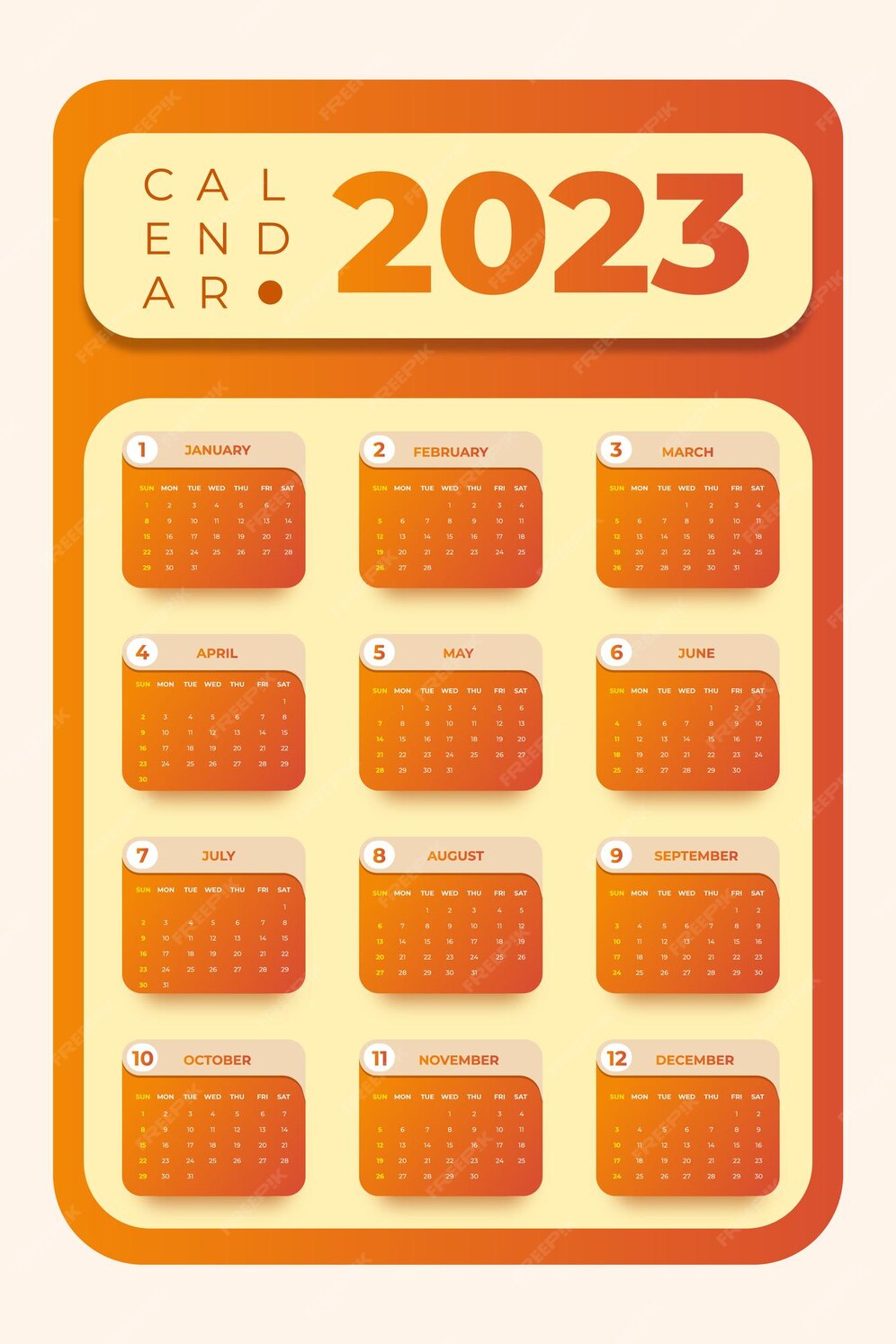 premium-vector-2023-wall-calendar-template