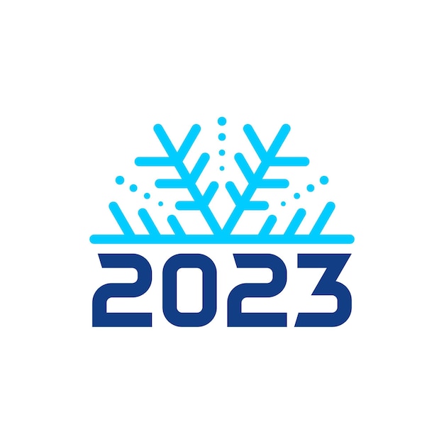 2023년 겨울 로고 템플릿 2023년 겨울 로고 디자인 벡터