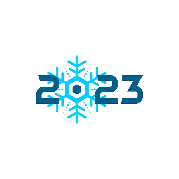 2023 Winter logo template Winter 2023 logo design vector