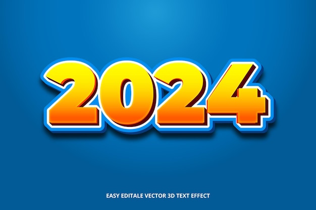 2024 3d text effect