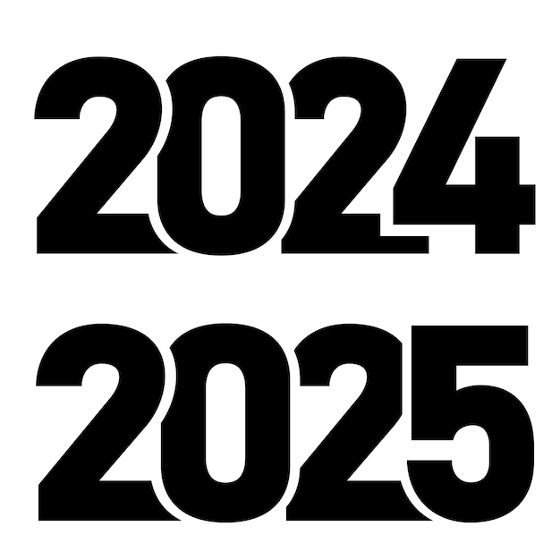 Дизайн логотипа 2024 и 2025 годов