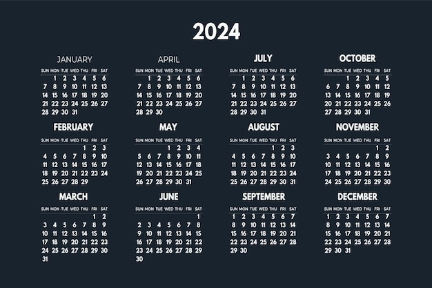 2024 calendar template picture