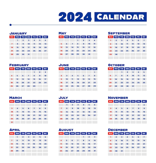 2024년 달력