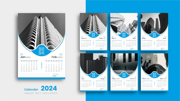 2024 calender template layout design wall calendar design 2024