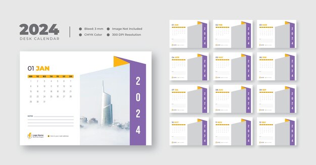 2024 desk calendar template desk calendar planner