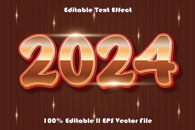 2024 편집 가능한 텍스트 효과