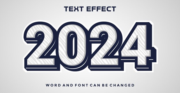 2024 editable text effect