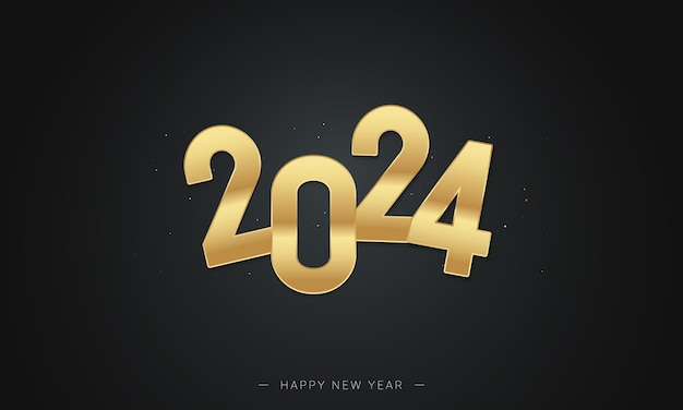 2024 Gold Vector Illustration