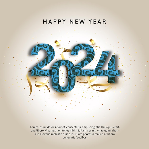 2024 happy new year ai image