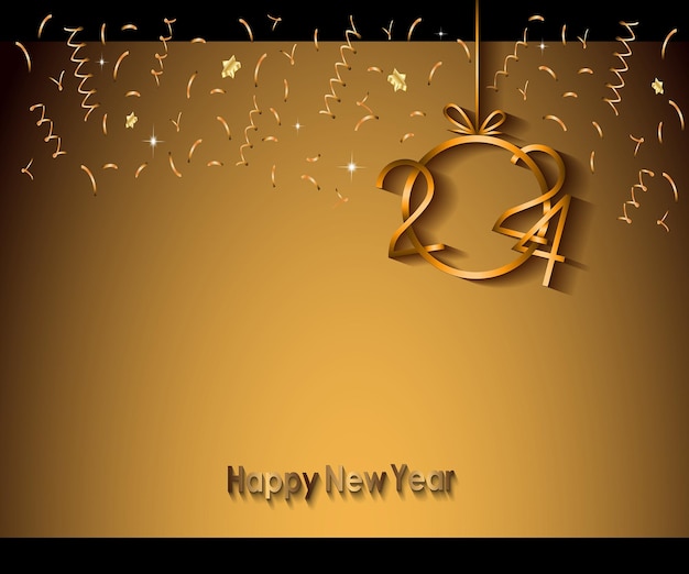 2024 happy new year background banner for your seasonal invitations festive posters