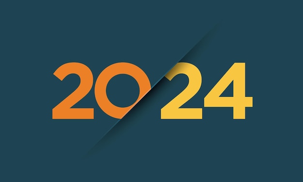 2024년 새해 축하 배경 디자인