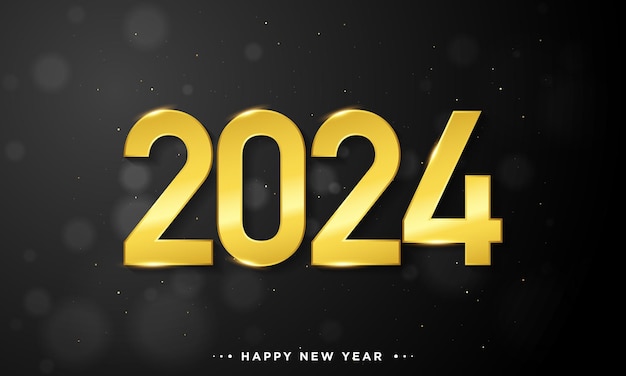 2024 Happy New Year Background Design