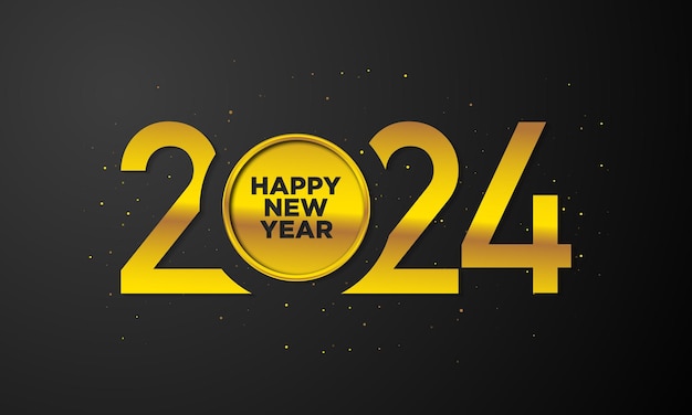 2024 Happy New Year Background Design