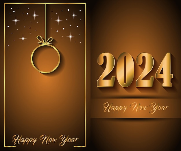 2024 Happy New Year background for your seasonal invitations festive posters greetings cards