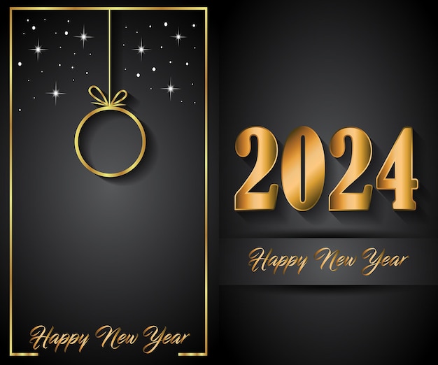 2024 Happy New Year background for your seasonal invitations festive posters greetings cards