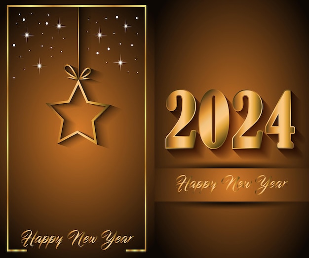 2024 Happy New Year background for your seasonal invitations festive posters greetings cards