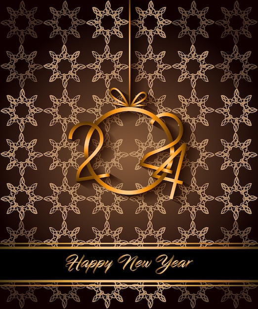 2024 С Новым годом фон для ваших сезонных приглашений праздничные плакаты поздравительные открытки
