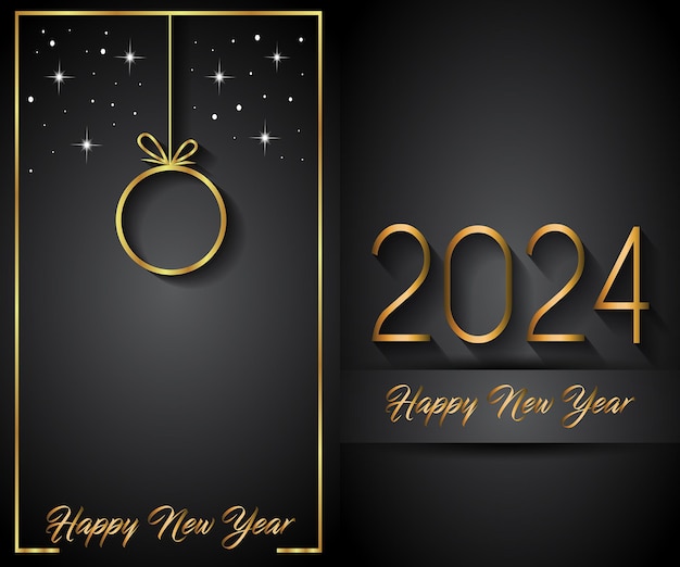 2024 Happy New Year background for your seasonal invitations festive posters greetings cards