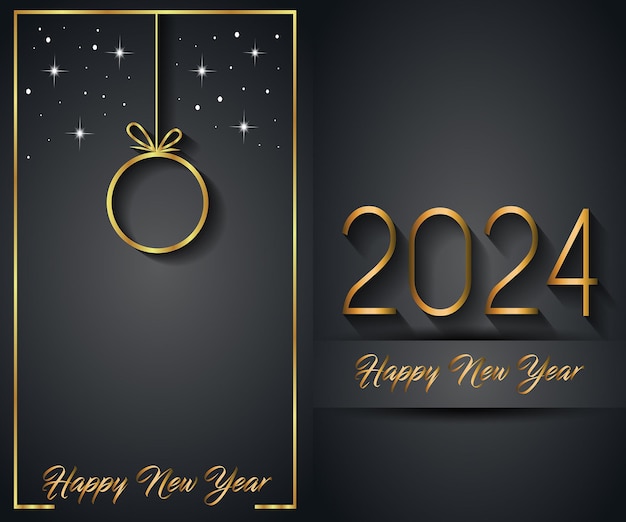 2024 Happy New Year background for your seasonal invitations festive posters greetings cards