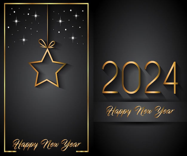 2024 Happy New Year background for your seasonal invitations festive posters greetings cards