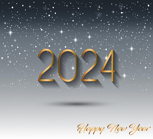 2024 Happy New Year background for your seasonal invitations festive posters greetings cards