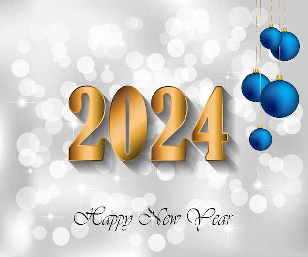 2024 Happy New Year background